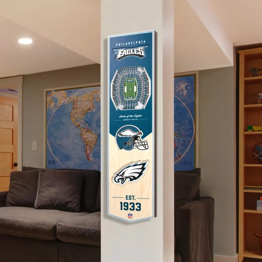 Cuadro YouTheFan NFL Stadium Banner 3D Eagles