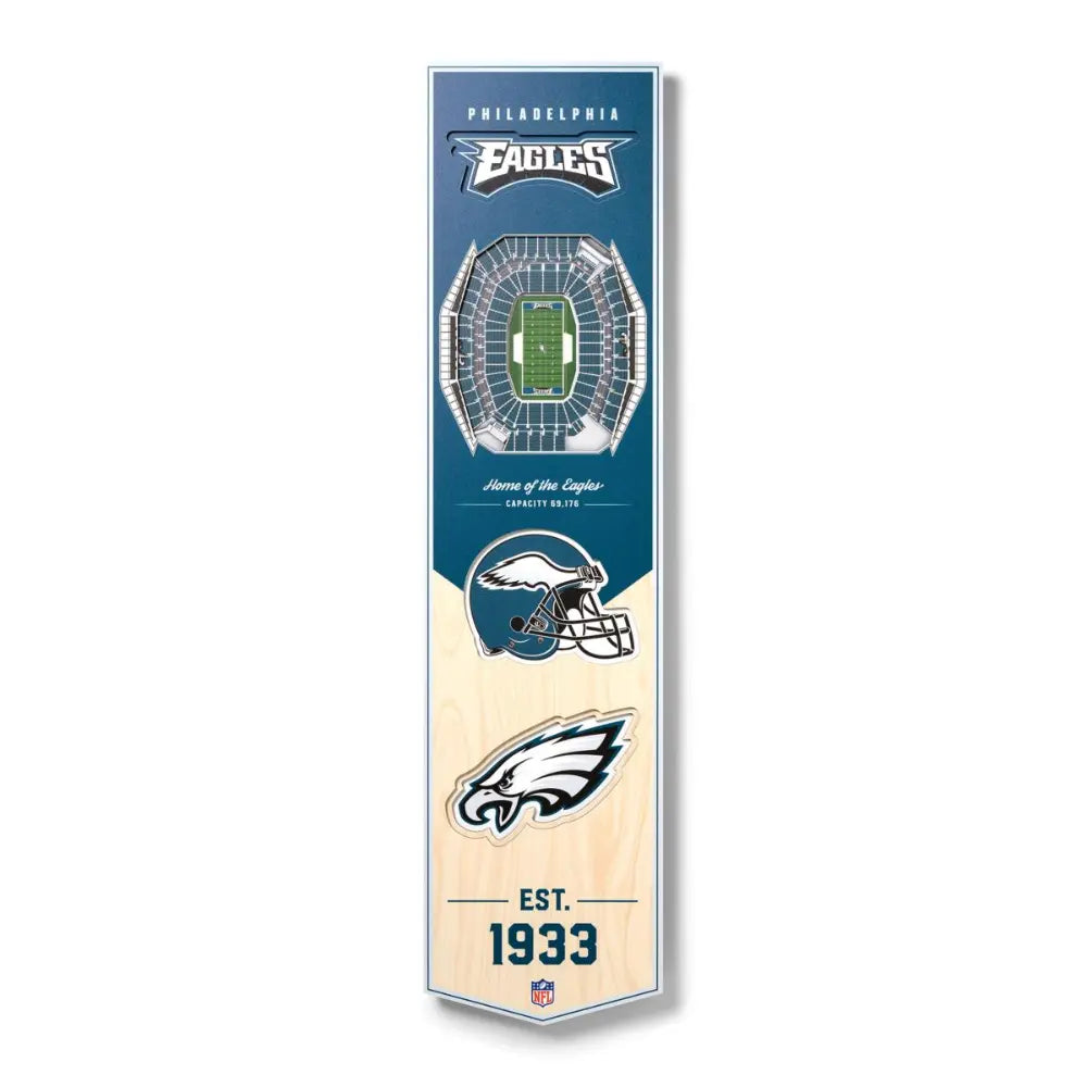 Cuadro YouTheFan NFL Stadium Banner 3D Eagles