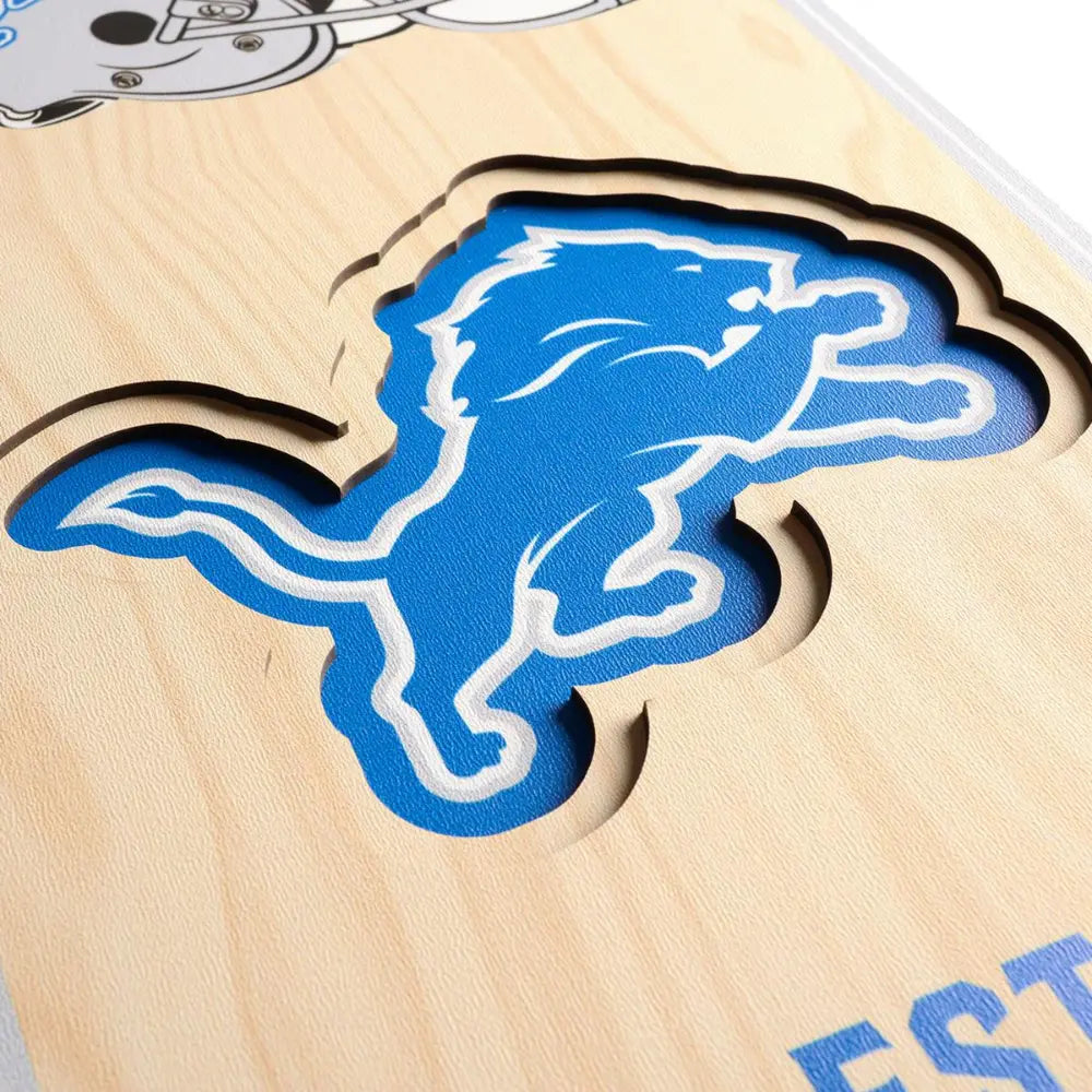 Cuadro YouTheFan NFL Stadium Banner 3D Lions