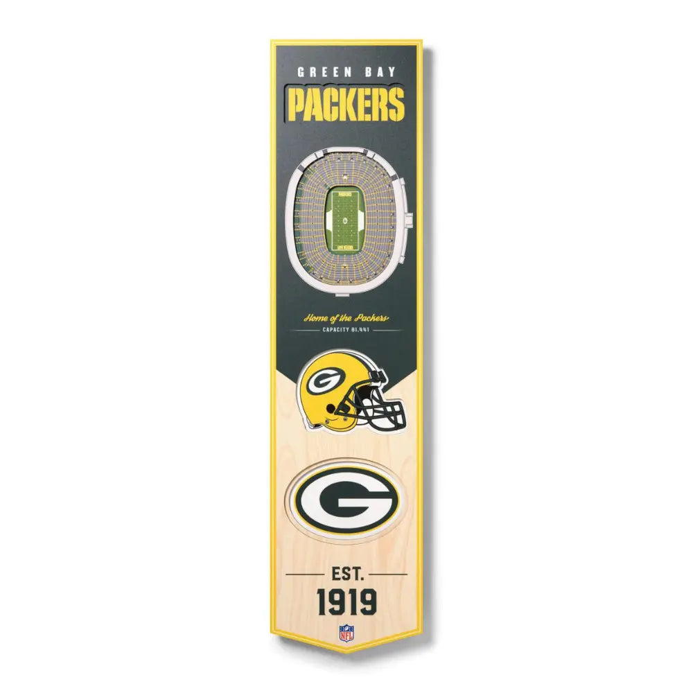 Cuadro YouTheFan NFL Stadium Banner 3D Packers
