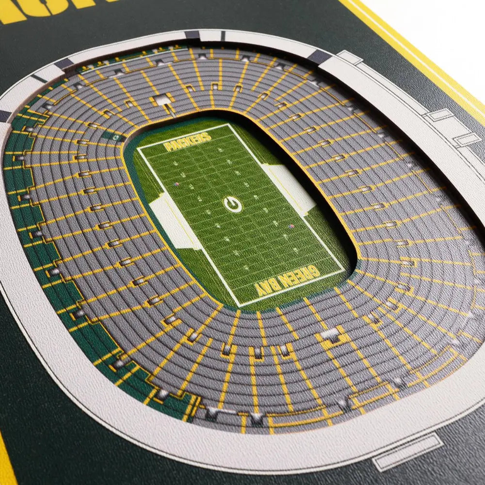 Cuadro YouTheFan NFL Stadium Banner 3D Packers