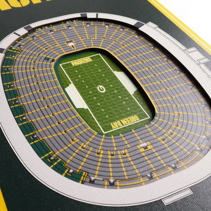 Cuadro YouTheFan NFL Stadium Banner 3D Packers