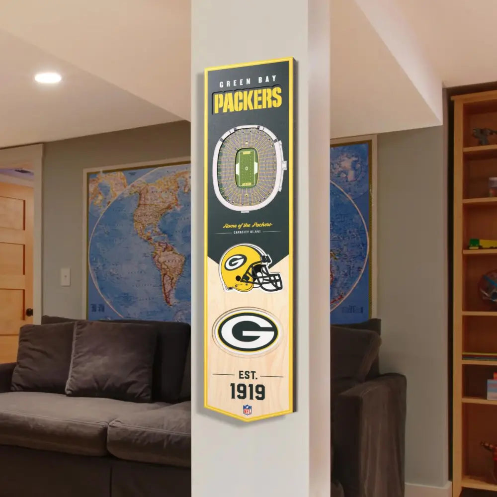 Cuadro YouTheFan NFL Stadium Banner 3D Packers