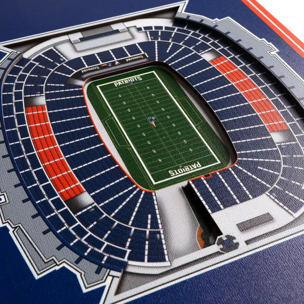 Cuadro YouTheFan NFL Stadium Banner 3D Patriots