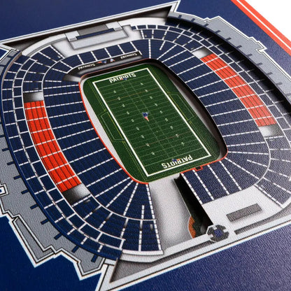 Cuadro YouTheFan NFL Stadium Banner 3D Patriots