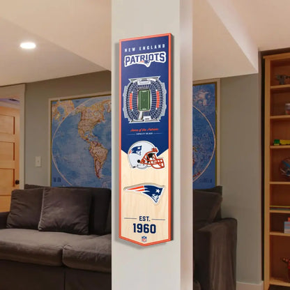 Cuadro YouTheFan NFL Stadium Banner 3D Patriots