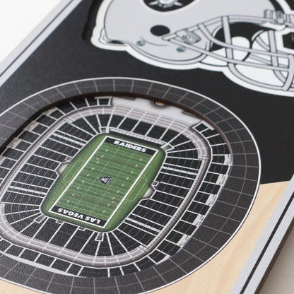 Cuadro YouTheFan NFL Stadium Banner 3D Raiders