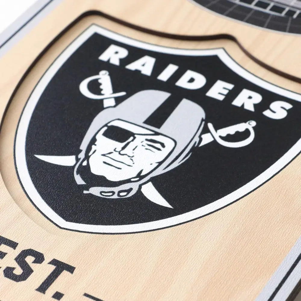 Cuadro YouTheFan NFL Stadium Banner 3D Raiders