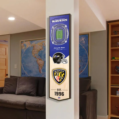 Cuadro YouTheFan NFL Stadium Banner 3D Ravens