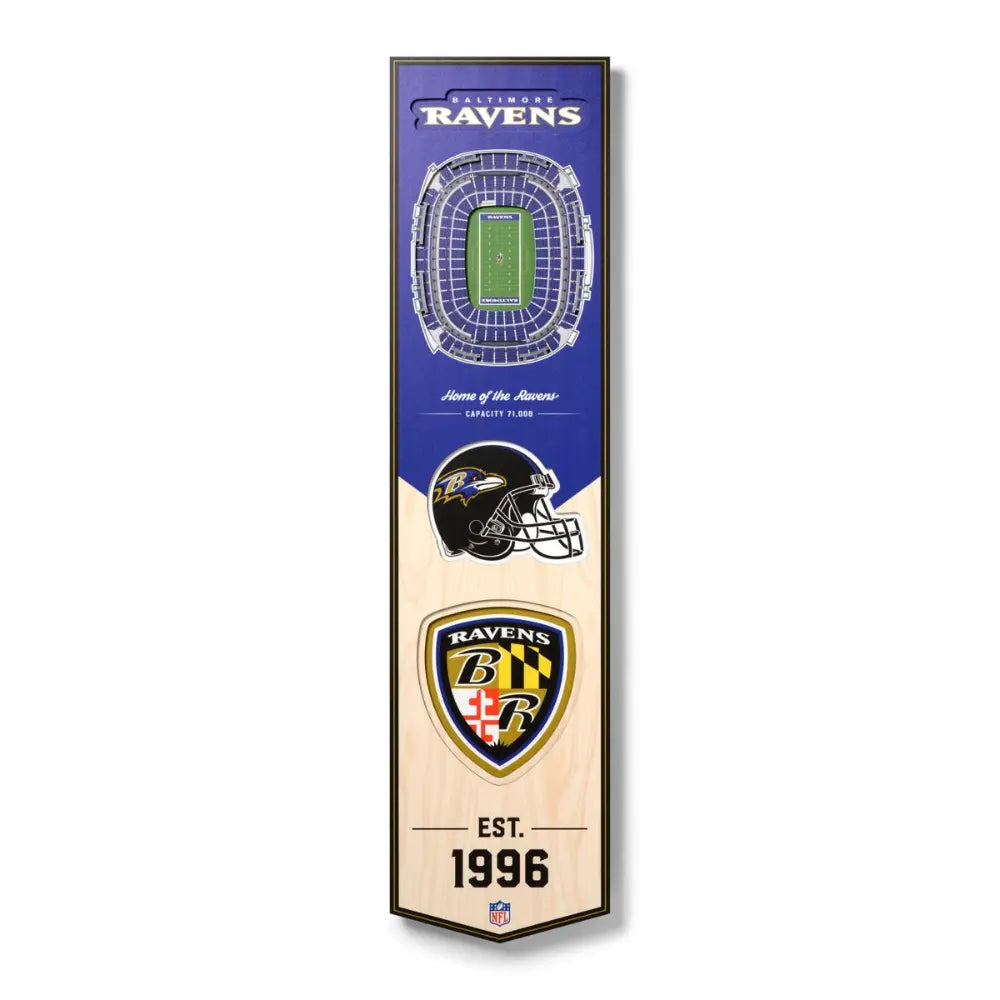 Cuadro YouTheFan NFL Stadium Banner 3D Ravens