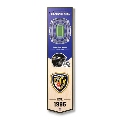 Cuadro YouTheFan NFL Stadium Banner 3D Ravens