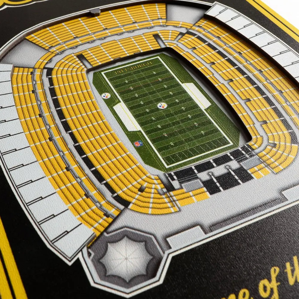 Cuadro YouTheFan NFL Stadium Banner 3D Steelers