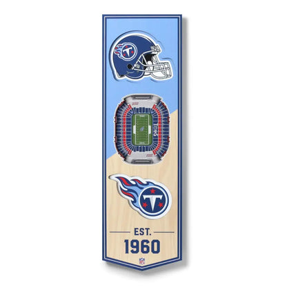 Cuadro YouTheFan NFL Stadium Banner 3D Titans