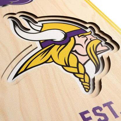 Cuadro YouTheFan NFL Stadium Banner 3D Vikings