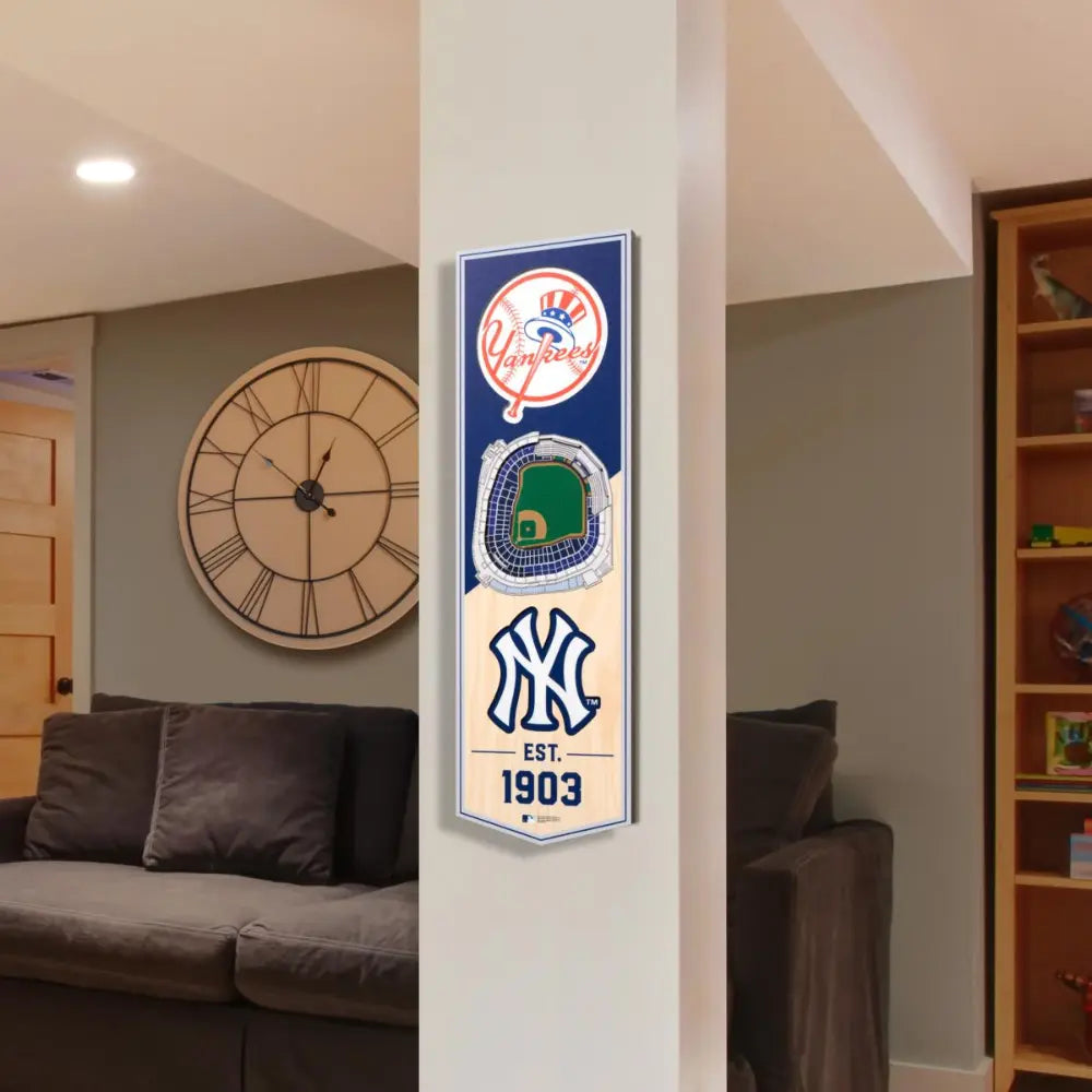 Cuadro YouTheFan NFL Stadium Banner 3D Yankees