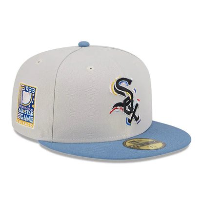 Gorra New Era 5950 MLB Color Brush White Sox
