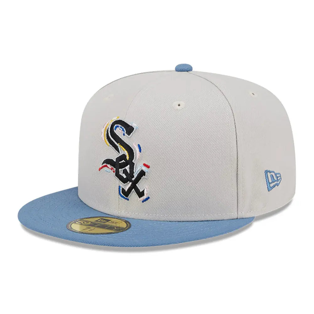 Gorra New Era 5950 MLB Color Brush White Sox