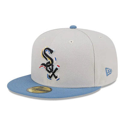 Gorra New Era 5950 MLB Color Brush White Sox