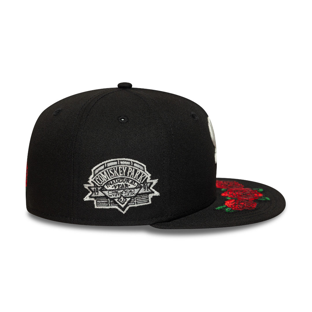 Gorra New Era 5950 MLB Cooperstown Floral White Sox