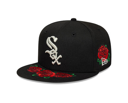 Gorra New Era 5950 MLB Cooperstown Floral White Sox