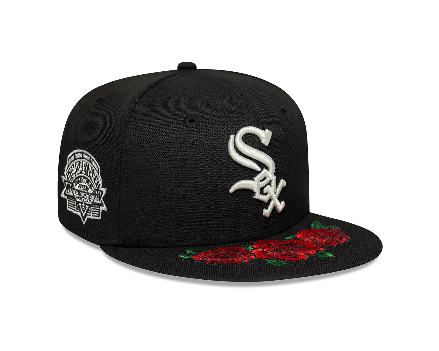 Gorra New Era 5950 MLB Cooperstown Floral White Sox