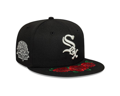 Gorra New Era 5950 MLB Cooperstown Floral White Sox