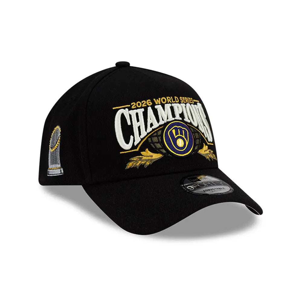 Gorra New Era 940 MLB World Series Champions 2026 Milwaukee Brewers