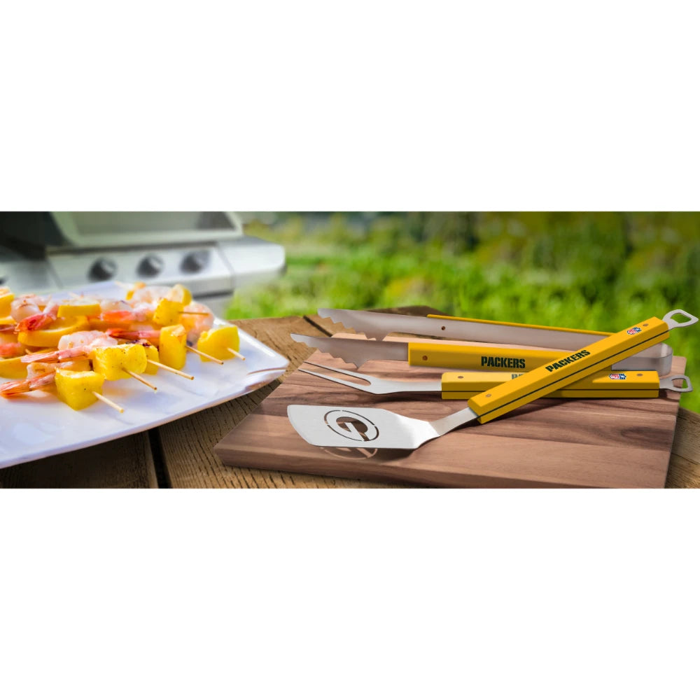 Set NFL 3 Pzas BBQ Spirit Series Packers