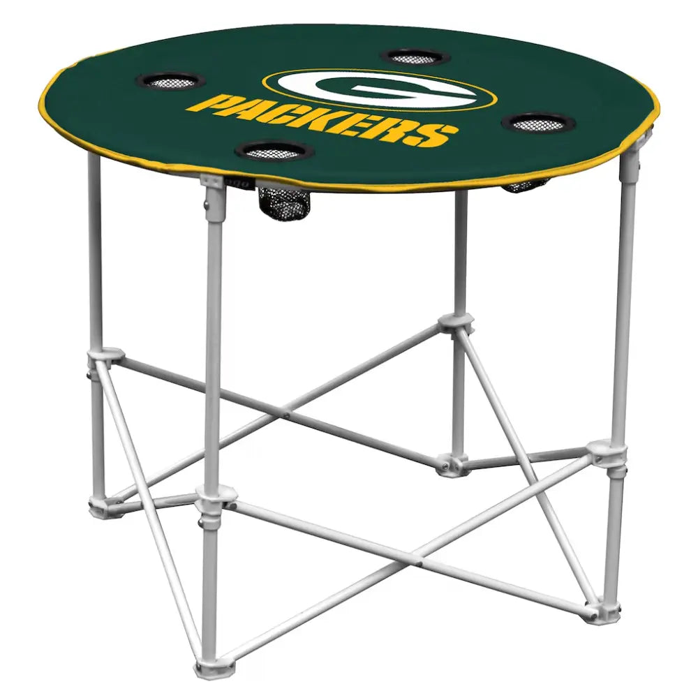 Mesa Plegable Redonda Logo NFL Packers