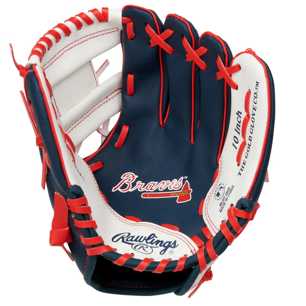 Guante Rawlings MLB 10" Team Logo Braves