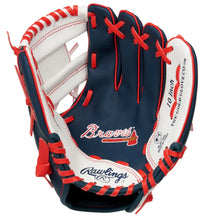 Guante Rawlings MLB 10" Team Logo Braves