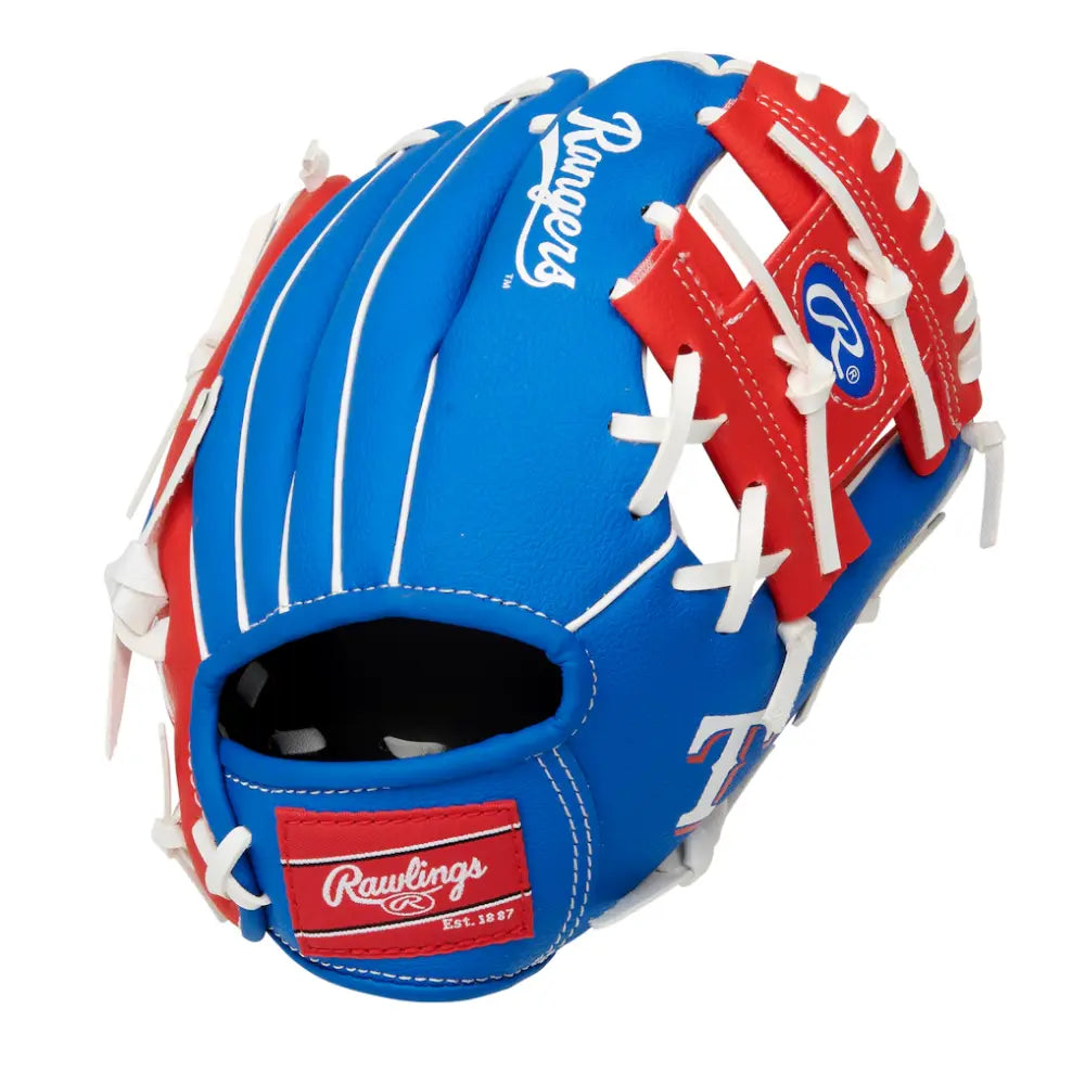 Guante Rawlings MLB 10" Team Logo Rangers