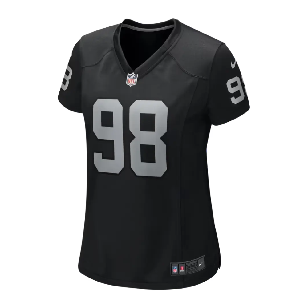Jersey Dama Nike NFL Game Home Maxx Crosby #98 Raiders