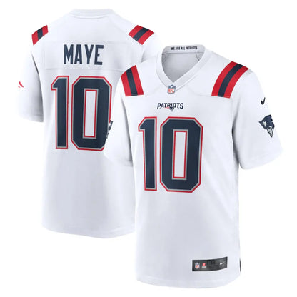 Jersey Juvenil Nike NFL Game White Patriots Drake Maye