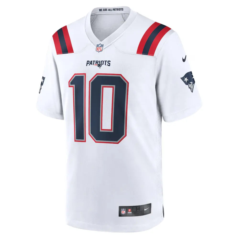 Jersey Juvenil Nike NFL Game White Patriots Drake Maye