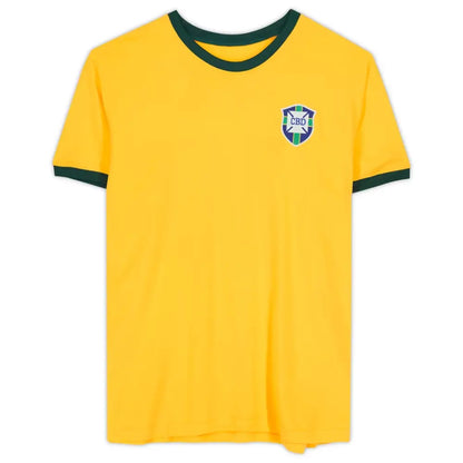 Jersey Autografiada de la Selección de Brasil Por Pelé