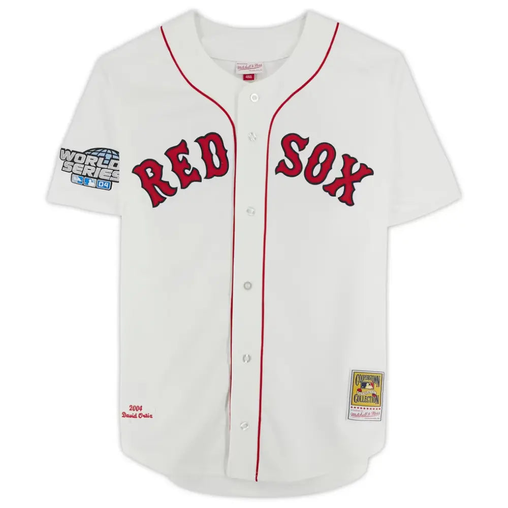 Jersey Mitchell & Ness MLB Autografiado por David Ortiz #34