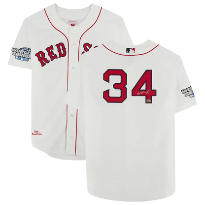 Jersey Mitchell & Ness MLB Autografiado por David Ortiz #34