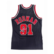 Jersey Mitchell & Ness NBA Autografiado por Dennis Rodman #91 1996-1997 Bulls