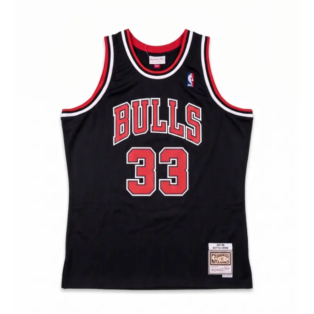 Jersey Mitchell & Ness NBA Autografiado por Scottie Pipen #33 1997-1998