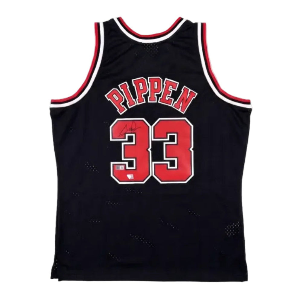 Jersey Mitchell & Ness NBA Autografiado por Scottie Pipen #33 1997-1998