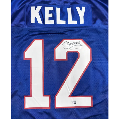 Jersey Mitchell & Ness NFL Autografiado por Jim Kelly #12 Bills