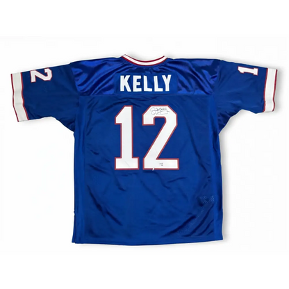 Jersey Mitchell & Ness NFL Autografiado por Jim Kelly #12 Bills