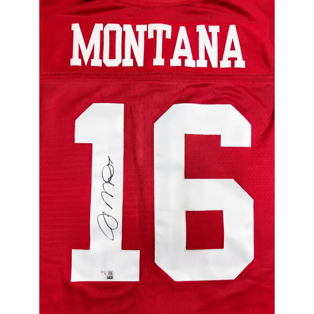 Jersey Mitchell & Ness NFL Autografiado por Joe Montana #16 49ers