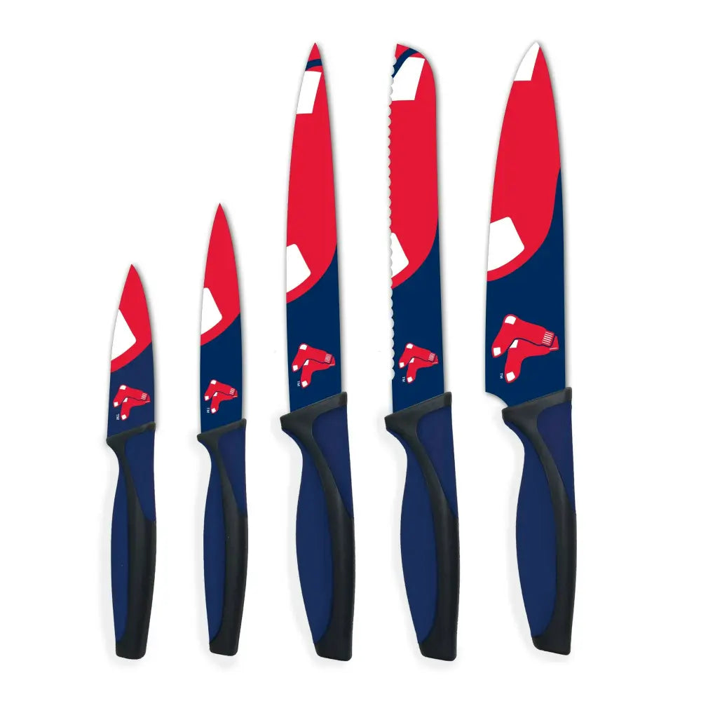 Juego Cuchillos MLB Set 5 Piezas Red Sox