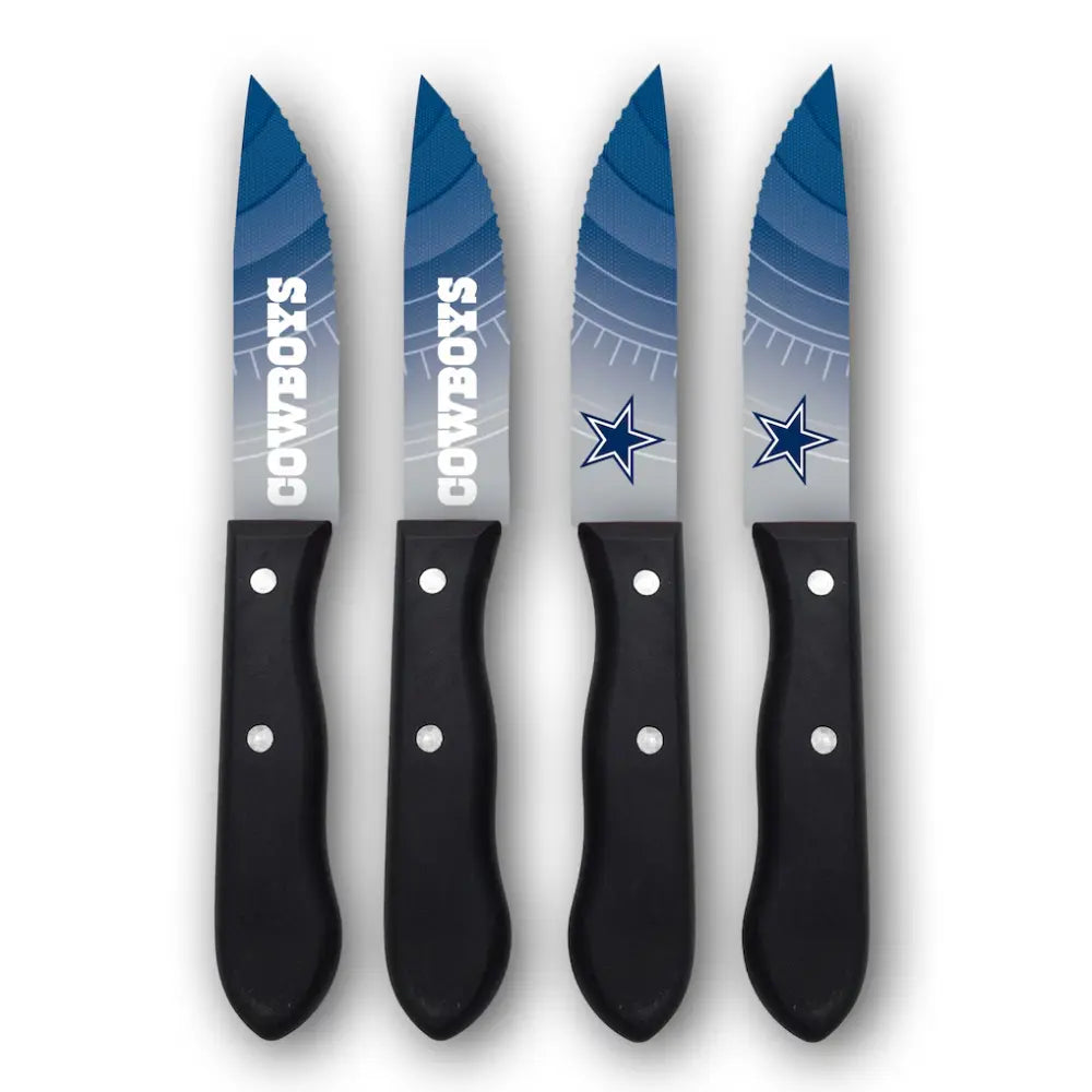 Juego Cuchillos NFL Set 4 Piezas Cowboys