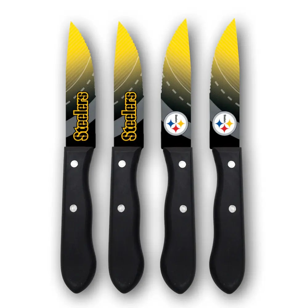 Juego Cuchillos NFL Set 4 Piezas Steelers