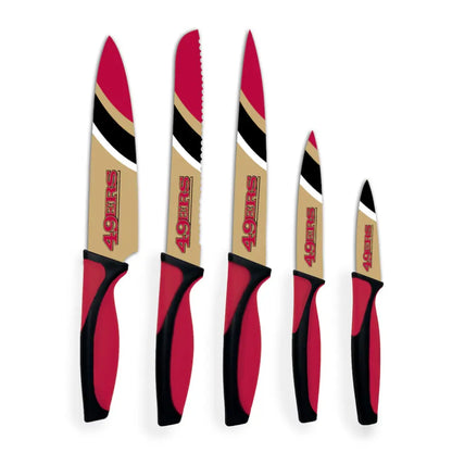 Juego Cuchillos NFL Set 5 Piezas 49Ers