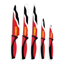 Juego Cuchillos NFL Set 5 Piezas Chiefs