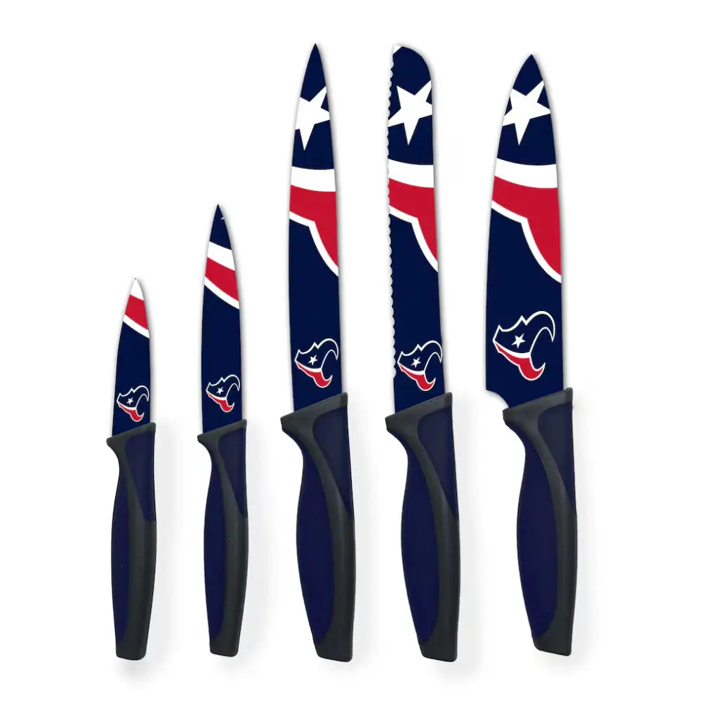 Juego Cuchillos NFL Set 5 Piezas Texans